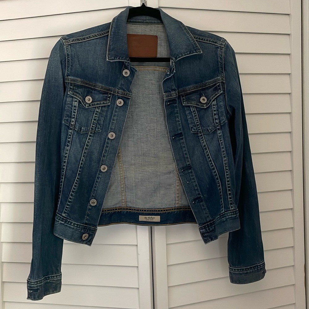AG Adriano Goldschmied The Robyn Denim Jacket XS Soft Stretch Lyocell Blend